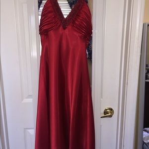 Red Silk Dress